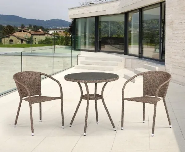 Комплект плетеной мебели AFINA из иск. ротанга T282ANT/Y137C-W56 Light Brown 2Pcs купить в Верхнем Уфалее