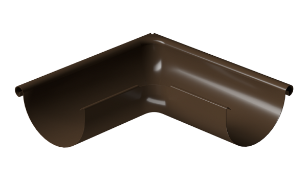 Угол внешний 90° D125 Döcke STAL PREMIUM Каштан, (RAL 8017) купить в Верхнем Уфалее