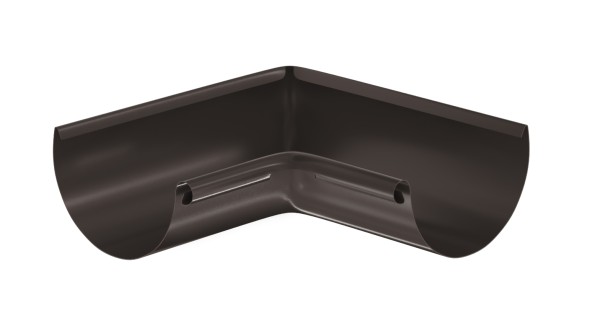 Водосток Aquasistem, система 125x90 - Угол желоба, внутренний 90° RR 32 Тёмно-Коричневый купить в Верхнем Уфалее