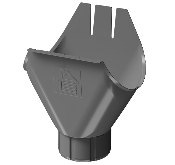 Воронка желоба D125 Döcke STAL PREMIUM Графит, (RAL 7024) купить в Верхнем Уфалее