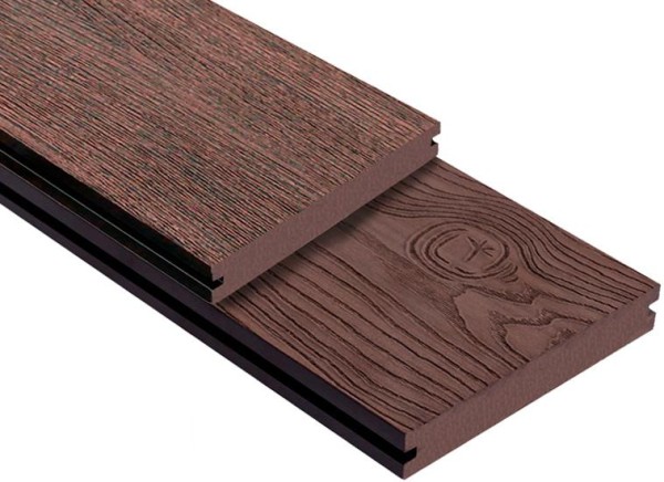 Террасная доска ДПК Outdoor 3D полнотелая STORM/OCEAN BROWN коричневая микс купить в Верхнем Уфалее