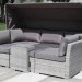 Диван-Трансформер AFINA плетеный из иск. ротанга AFM-320G Grey купить в Верхнем Уфалее