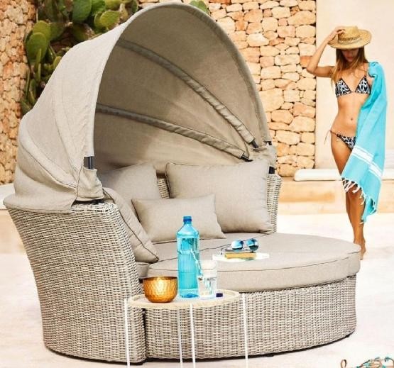 Диван-Трансформер AFINA плетеный из иск. ротанга AFM-325 Beige купить в Верхнем Уфалее