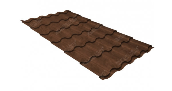 Металлочерепица кредо 0,45 Safari Twincolor Brown купить в Верхнем Уфалее