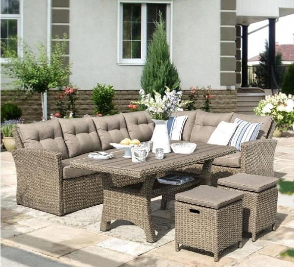 Комплект мебели AFINA плетеной из иск. ротанга AFM-307B Beige купить в Верхнем Уфалее