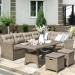 Комплект мебели AFINA плетеной из иск. ротанга AFM-307B Beige купить в Верхнем Уфалее