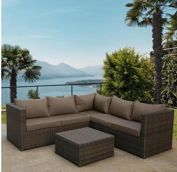 Комплект мебели AFINA плетеной из иск. ротанга YR825A Brown/Beige купить в Верхнем Уфалее