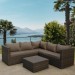 Комплект мебели AFINA плетеной из иск. ротанга YR825A Brown/Beige купить в Верхнем Уфалее