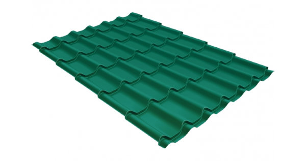 Металлочерепица классик 0,5 Satin RAL 5021 купить в Верхнем Уфалее