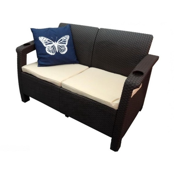 Двухместный диван Yalta Sofa Seаt венге купить в Верхнем Уфалее