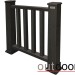 Ограждение из ДПК Outdoor Классик 3D STORM чёрный купить в Верхнем Уфалее