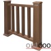 Ограждение из ДПК Outdoor Классик 3D STORM коричневый микс купить в Верхнем Уфалее
