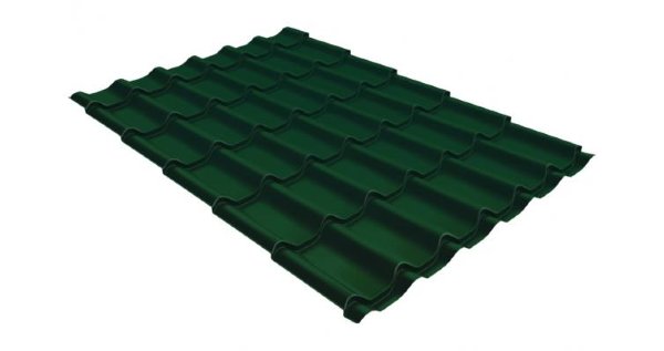 Металлочерепица классик 0,5 Satin RAL 6005 зеленый мох купить в Верхнем Уфалее