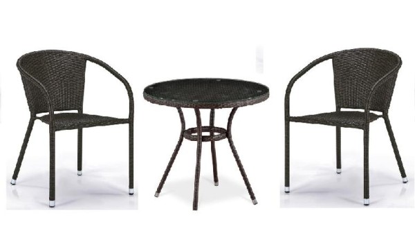 Комплект плетеной мебели AFINA из иск. ротанга Асоль-7 T282ANT/Y137C-W53 Brown 2Pcs купить в Верхнем Уфалее