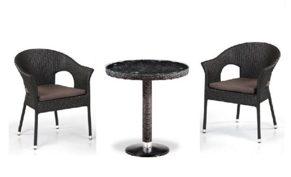 Комплект плетеной мебели AFINA из иск. ротанга T601/Y79A-W53 Brown 2Pcs купить в Верхнем Уфалее