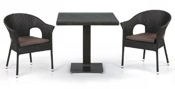 Комплект плетеной мебели AFINA из иск. ротанга T605SWT/Y79A-W53 Brown 2Pcs купить в Верхнем Уфалее