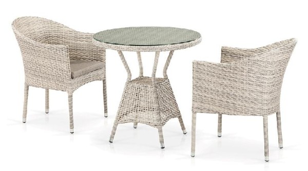 Комплект плетеной мебели AFINA из иск. ротанга T705ANT/Y350-W85 Latte 2Pcs купить в Верхнем Уфалее