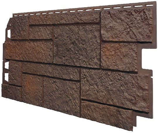 Фасадная панель VOX Sandstone (Сандстоун) темно коричневый купить в Верхнем Уфалее