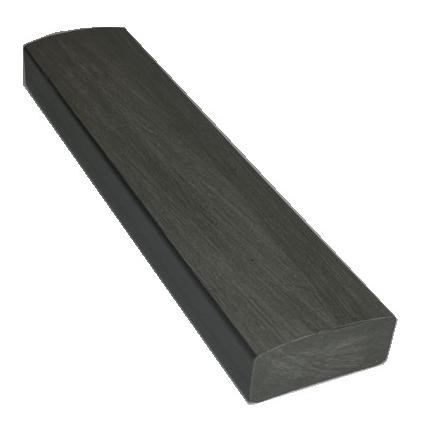 Лавочный брус Ecodecking Некст полнотелый брашированный 70х35 графит купить в Верхнем Уфалее