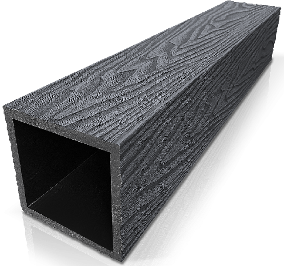 Столб ДПК 3D GardenParkett фактура дерева Графит купить в Верхнем Уфалее