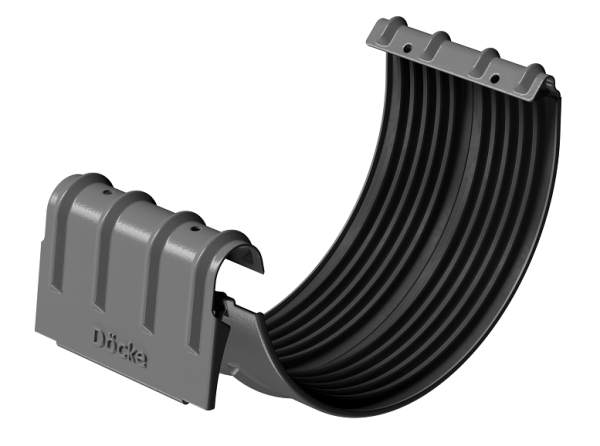 Соединитель желобов D125 Döcke STAL PREMIUM Графит, (RAL 7024) купить в Верхнем Уфалее