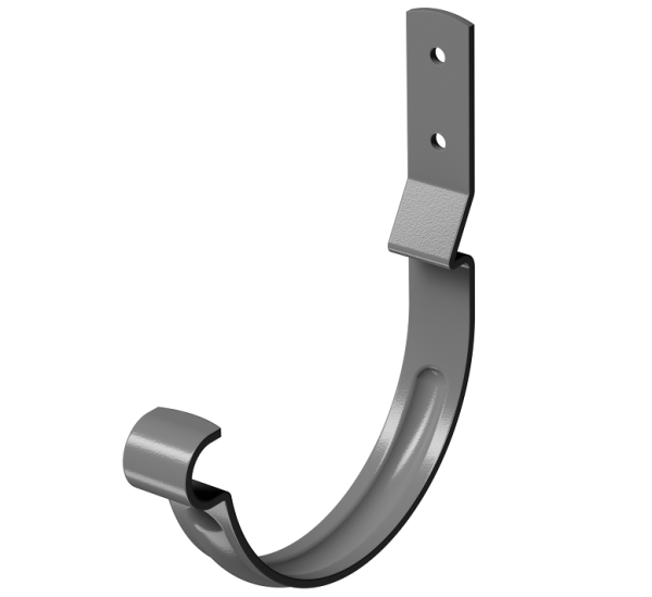 Карнизный крюк короткий (гнутый) D125 Döcke STAL PREMIUM Графит, (RAL 7024) купить в Верхнем Уфалее