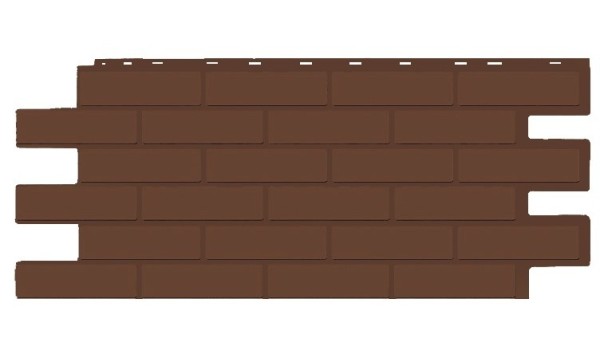 Фасадная панель T-Siding Кирпич Модерн Эко Браун купить в Верхнем Уфалее
